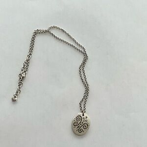 Brighton Silver Swirl Pendant Necklace